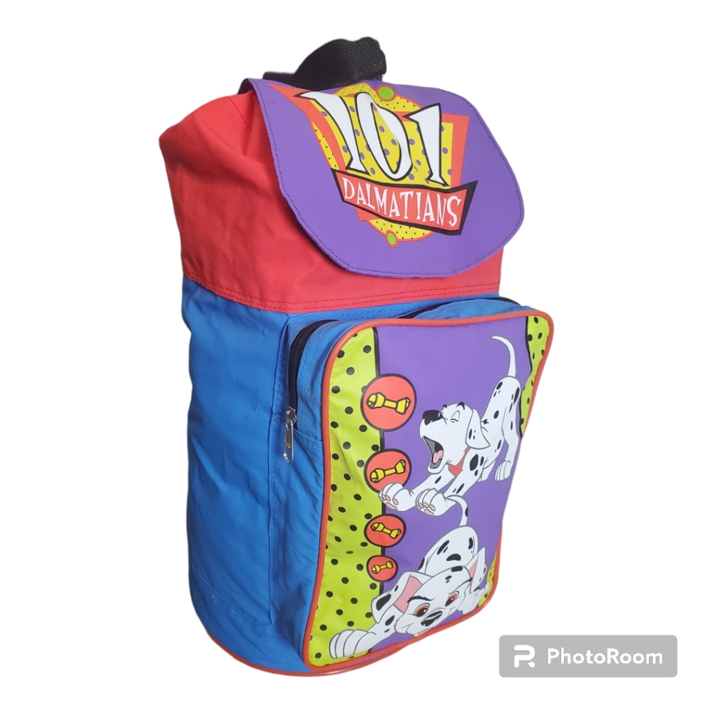 Vintage 90s Disney "101 Dalmatians" Vinyl Cross Body Backpack Shoulder Strap